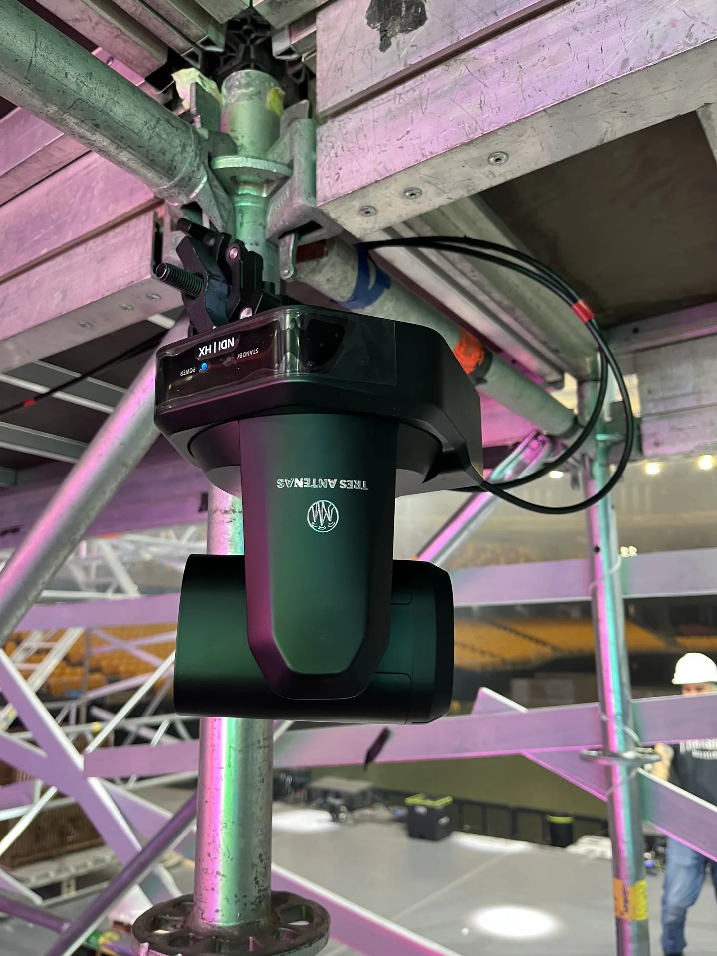 Cámaras PTZ integradas a producción principal en Movistar Arena Santiago